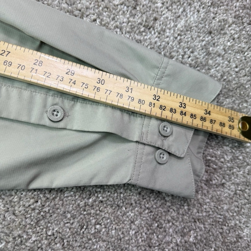 Simms Button Up Shirt Men XL Beige Long‎ Sleeve Fishing Gore Creek Fly Fisherman - Picture 7 of 16